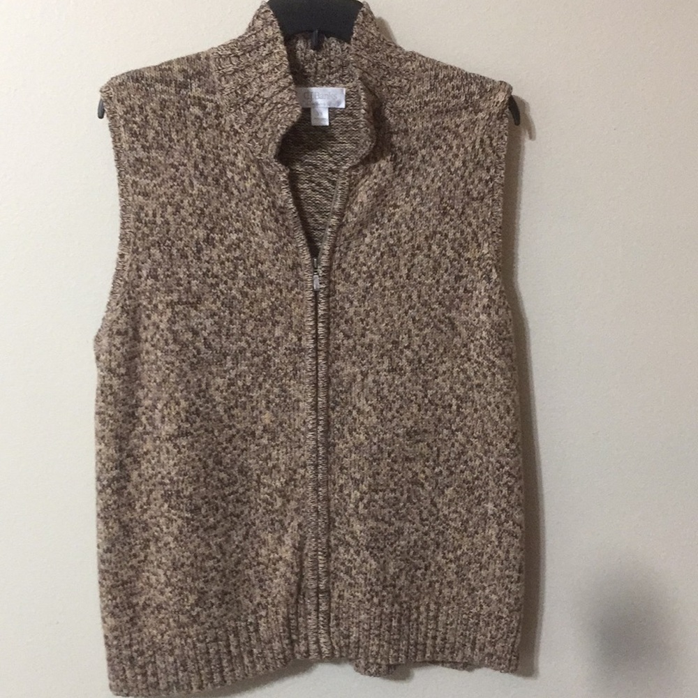 Heavy Weight Zip Front Sweater Vest